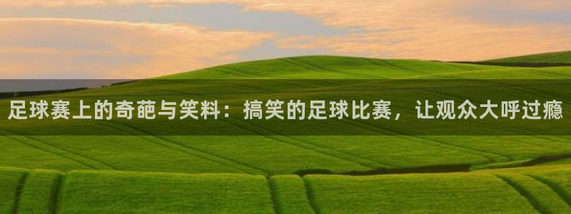 足球赛上的奇葩与笑料：搞笑的足球比赛，让观众大呼过瘾